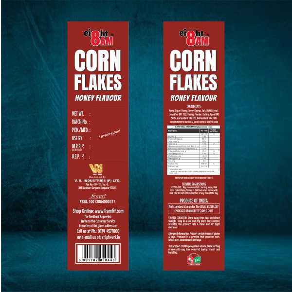 8AM Corn Flakes Honey Flavour, 300g - Image 2