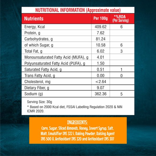 8AM Corn Flakes Honey & Almond, 300g - Image 3