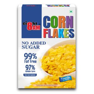 8AM Corn Flakes No Added Sugar, 500g