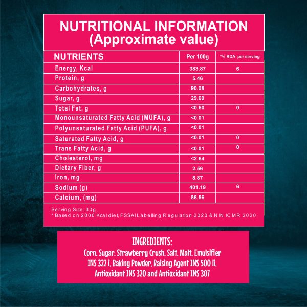 8AM Corn Flakes Strawberry Flavour, 300g - Image 3