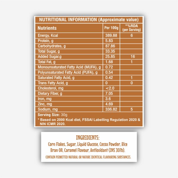 8AM Caramel Corn Flakes, 300g - Image 2