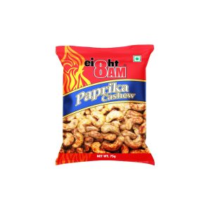 8AM Paprika Cashews Pouch, 75g