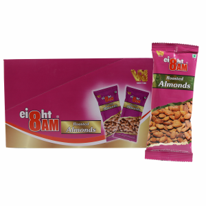 8AM Roasted Almonds 40g x 20 Pouch