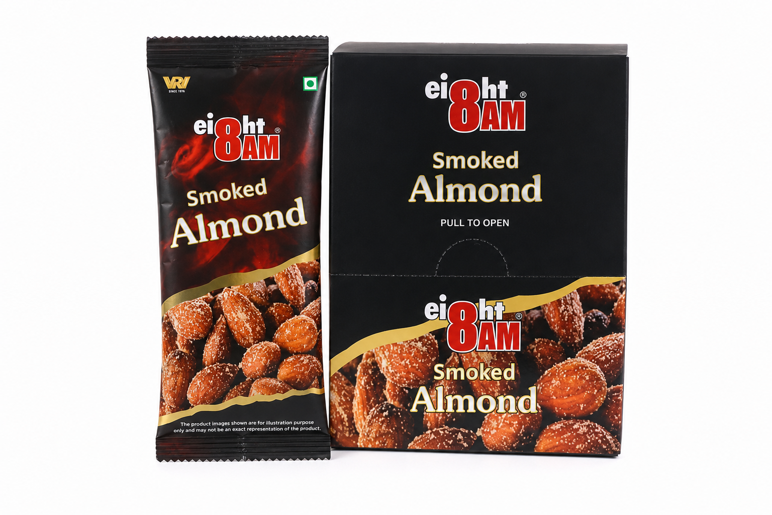 8AM Smoke Almond 40g X 20 packs