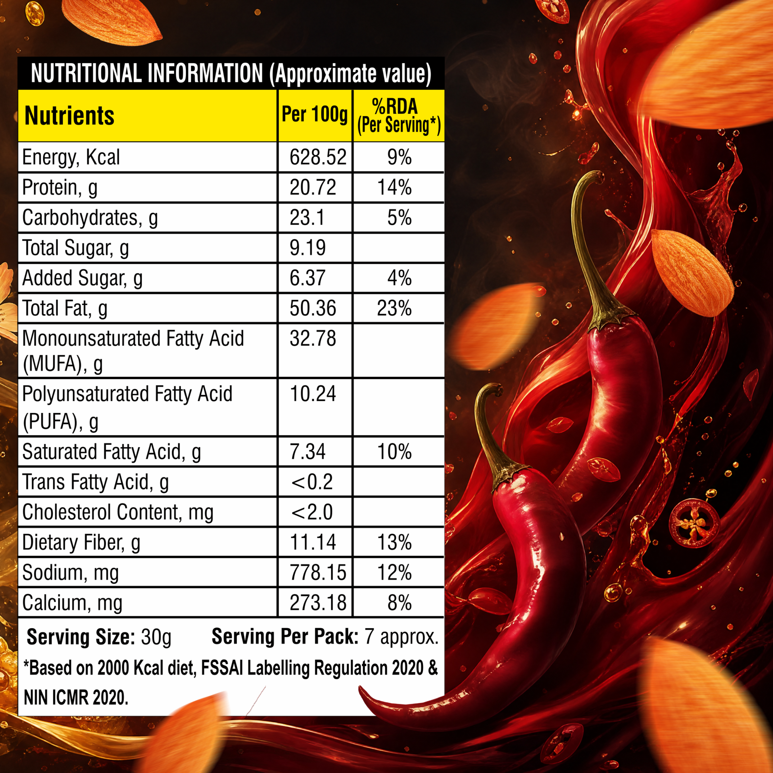 Almond Sweet N Chilli 200g - Image 3