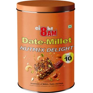 Date Millet – Nut-Mix Delight Date Bites with Almonds, Cashews, Pumpkin or Watermelon Seeds, Jowar, Ragi, Bajra or Ghee