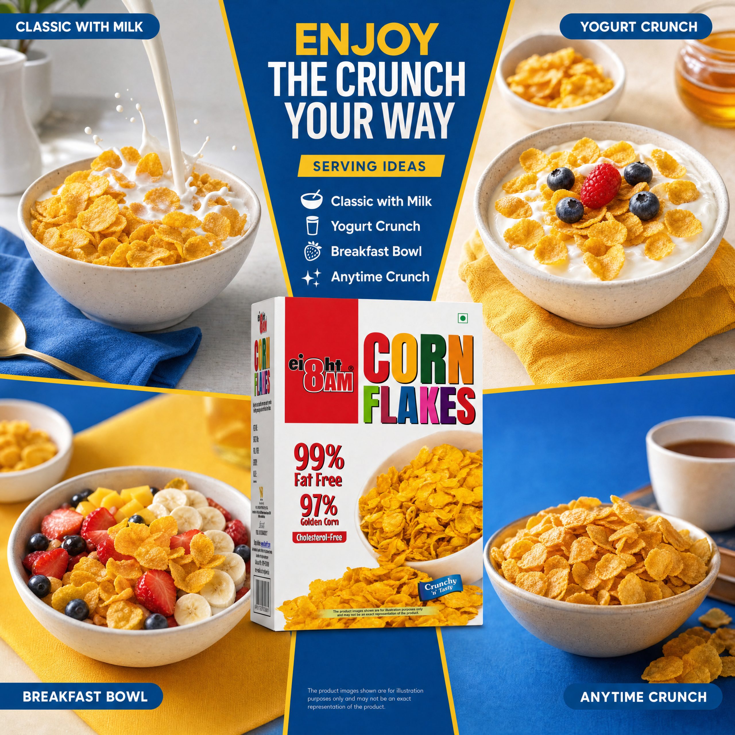 8AM Corn Flakes, 1000g Box - Image 8