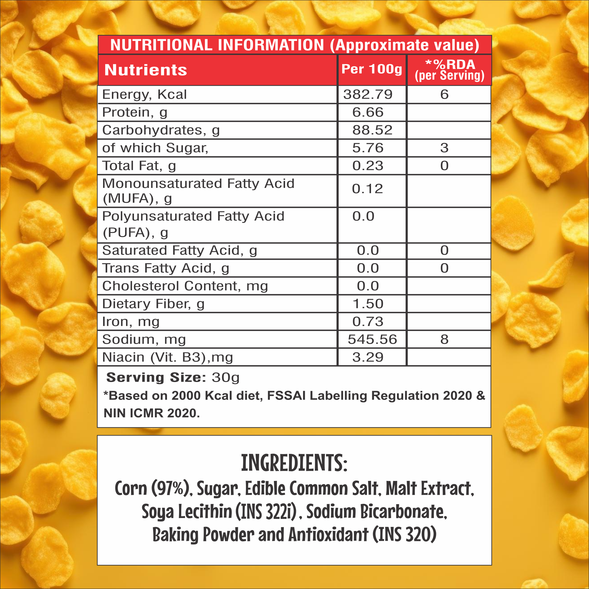 8AM Corn Flakes, 1000g Box - Image 9