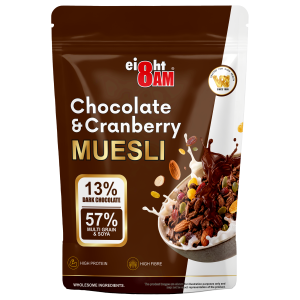 8AM Muesli Chocolate & Cranberry, 425g