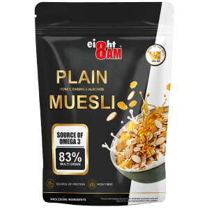 8AM Muesli with Honey, Raisins and Almonds, 425g