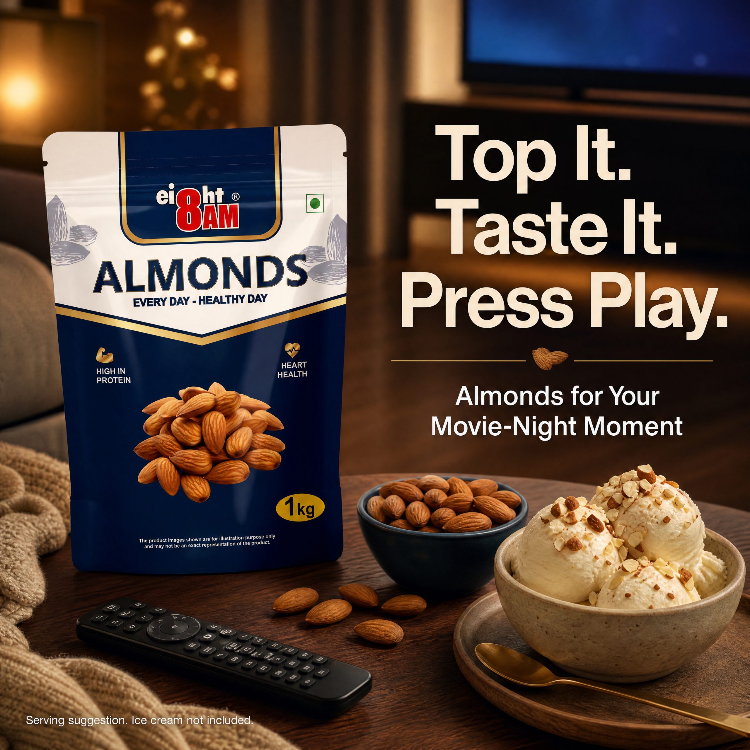 8AM Almonds, 1000g - Image 13