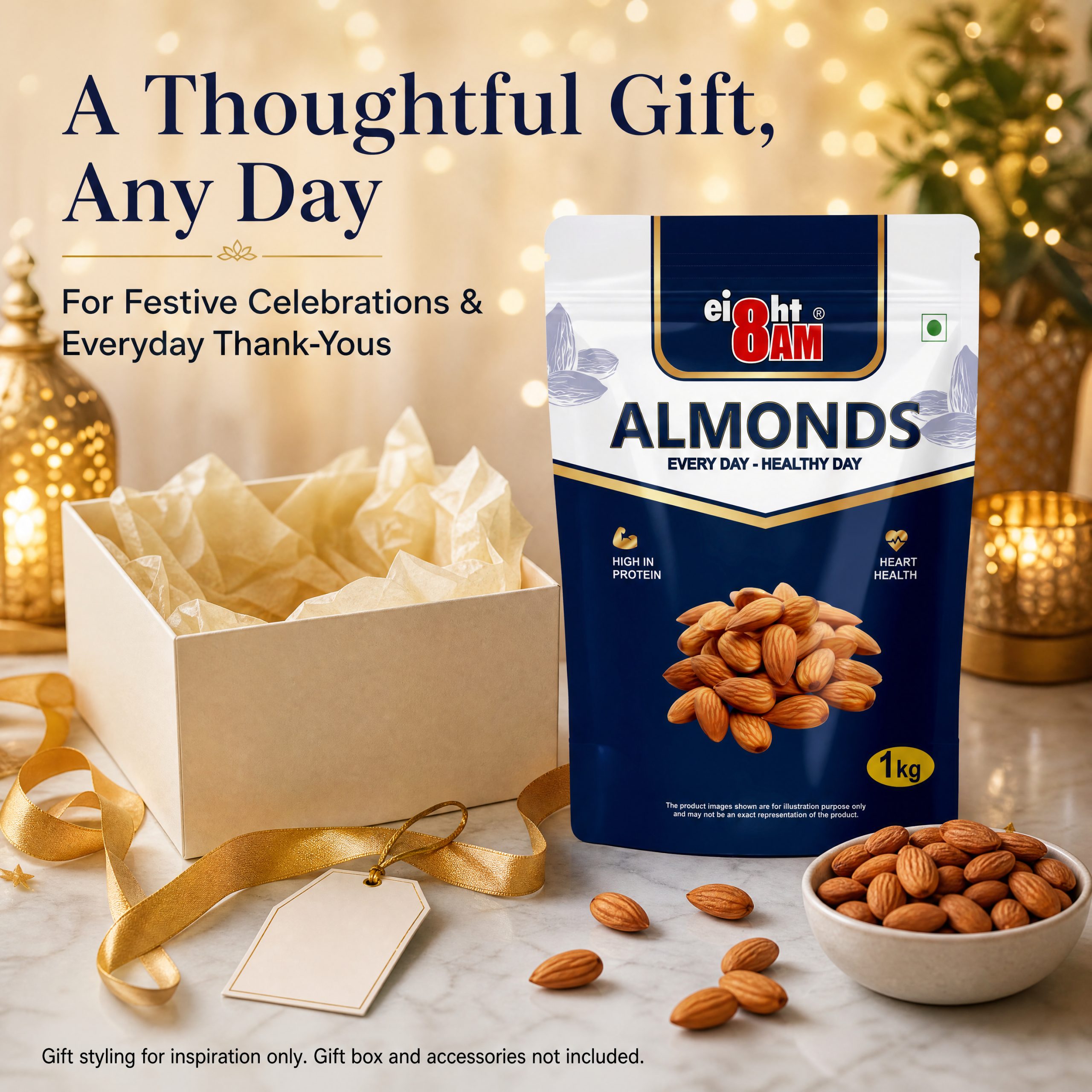 8AM Almonds, 1000g - Image 5